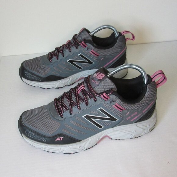 New Balance 573 Trail Running Shoes Size 9.5 All Terrain Gray / Pink - Picture 3 of 7